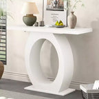 Christopher Knight Home Irma Modern Acacia Wood Egg-Shaped Base Console Table