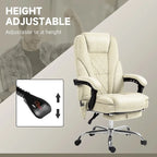 Vinsetto Massage Office Chair with 6 Vibration Points, Heated Reclining Computer Chair, Swivel Desk Chair