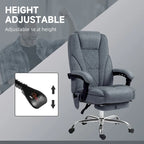 Vinsetto Massage Office Chair with 6 Vibration Points, Heated Reclining Computer Chair, Swivel Desk Chair