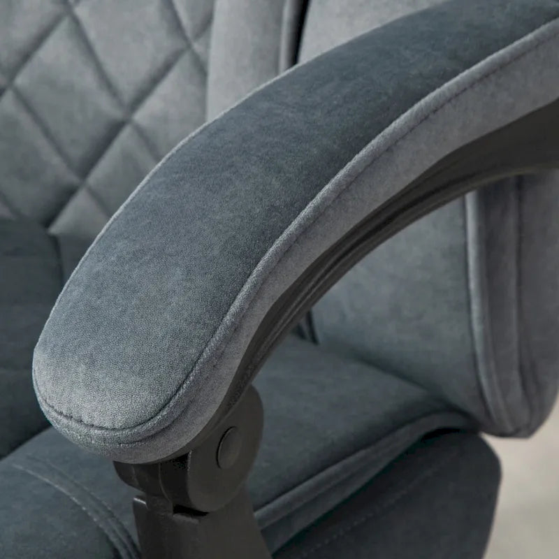 Vinsetto Massage Office Chair with 6 Vibration Points, Heated Reclining Computer Chair, Swivel Desk Chair