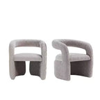Manhattan Comfort Set of 2 Corvette Modern Velvet Upholstered Dining Chairs