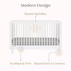 Delta Children William 4-in-1 Convertible Crib - Greenguard Gold Certified