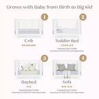 Delta Children Noah 4-In-1 Convertible Crib Greenguard Gold Certified
