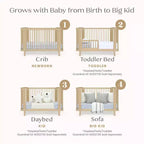 Delta Children Noah 4-In-1 Convertible Crib Greenguard Gold Certified