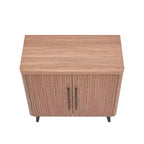 Manhattan Comfort Jodie Mid-Century Modern Accent Cabinet with 2 Shelves