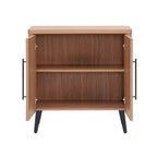 Manhattan Comfort Jodie Mid-Century Modern Accent Cabinet with 2 Shelves