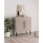 Manhattan Comfort Jodie Mid-Century Modern Accent Cabinet with 2 Shelves