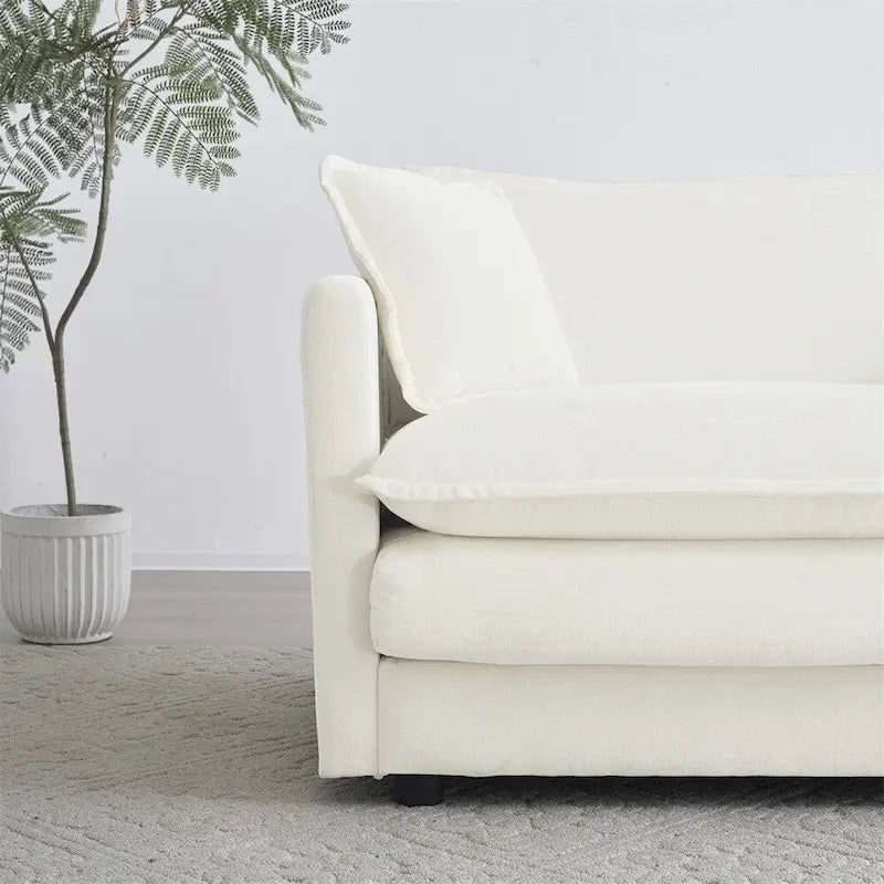 Sofa Set of 3, 1+1+3 Seats Living Room Sofa, Accent Chair, Loveseat