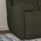 Iris Top Grain Leather Power Reclining Sofa with Power Headrests by Flexsteel