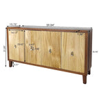 Vintage 4 Door Storage Cabinet