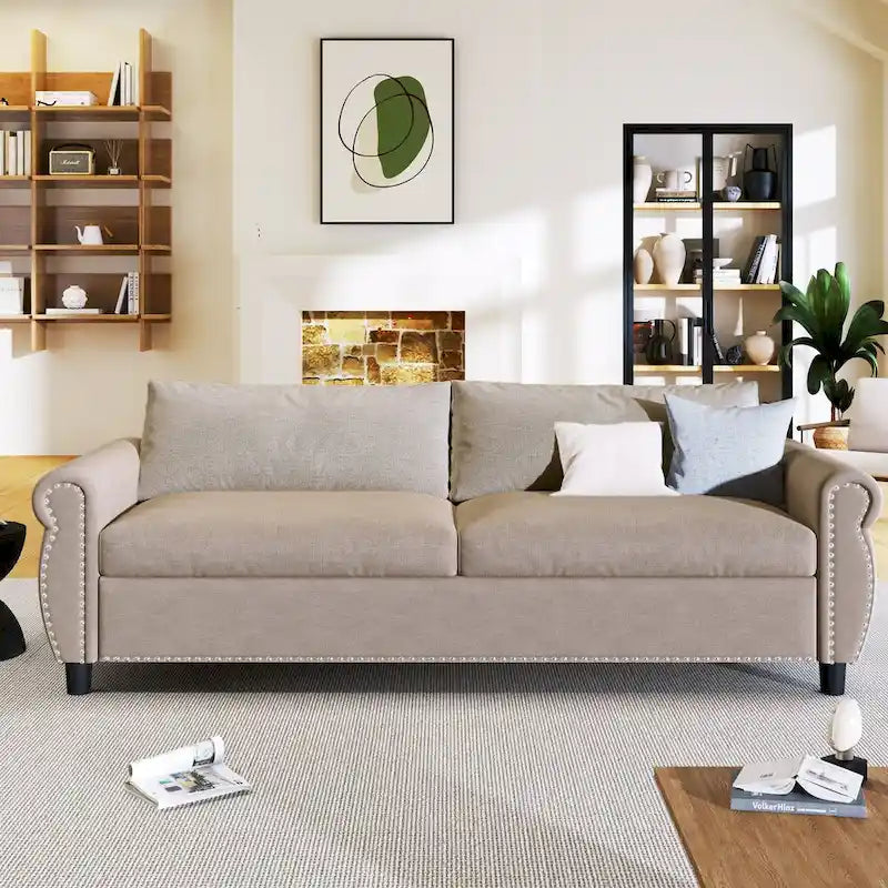 Divano Letto 2 in 1 con Ampio Materasso in Memory Foam