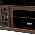 TV stand with electronic fireplace and remote control