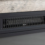TV stand with electronic fireplace and remote control