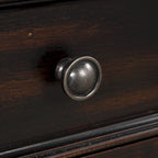 Pine Wood Console Table with 4 Drawers and Bottom Shelf for Entryway Hallway