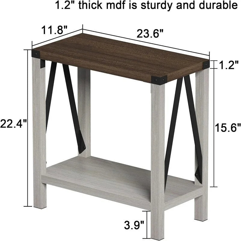 Tavolino da salotto per piccoli spazi - 11,81P x 23,62L x 22,44H