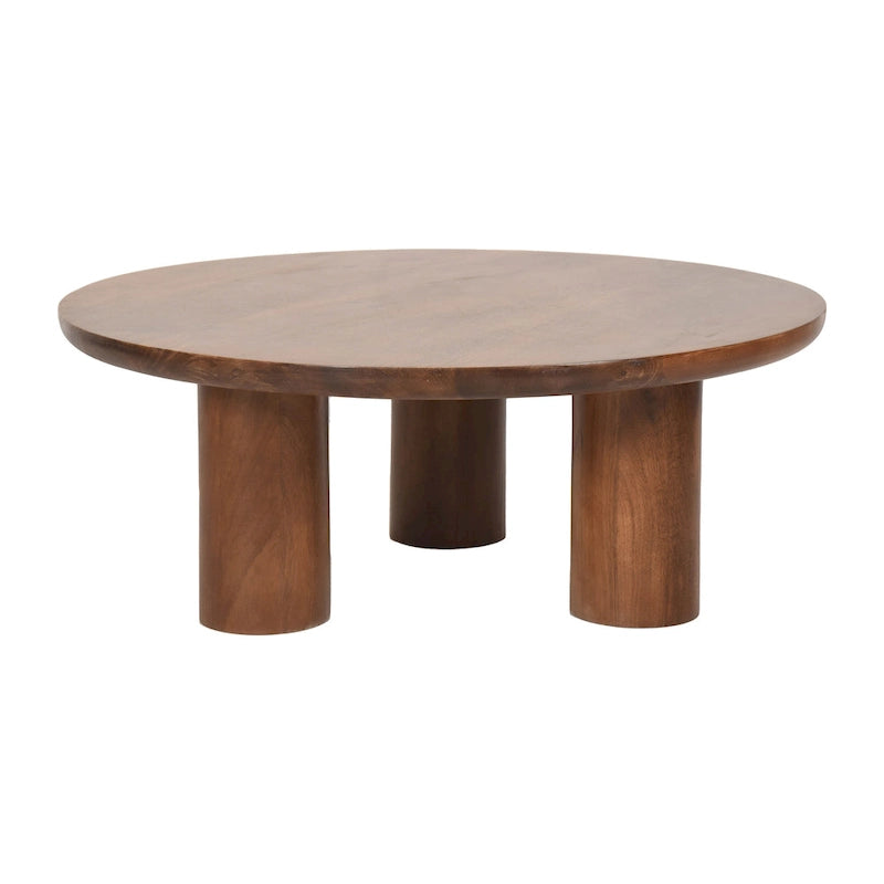 Sagebrook Home Elegante coppia di tavolini da caffè Boho in legno di mango per case moderne