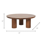 Sagebrook Home Elegante coppia di tavolini da caffè Boho in legno di mango per case moderne