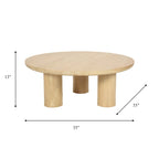 Sagebrook Home Elegante coppia di tavolini da caffè Boho in legno di mango per case moderne