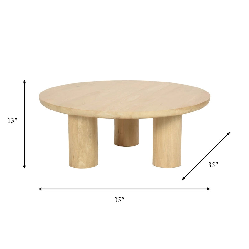Sagebrook Home Elegante coppia di tavolini da caffè Boho in legno di mango per case moderne