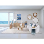 Sagebrook Home Elegante coppia di tavolini da caffè Boho in legno di mango per case moderne