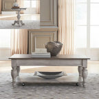 Set Tavolino da Salotto Ocean Isle Antico Bianco Opzionale 3 Pezzi