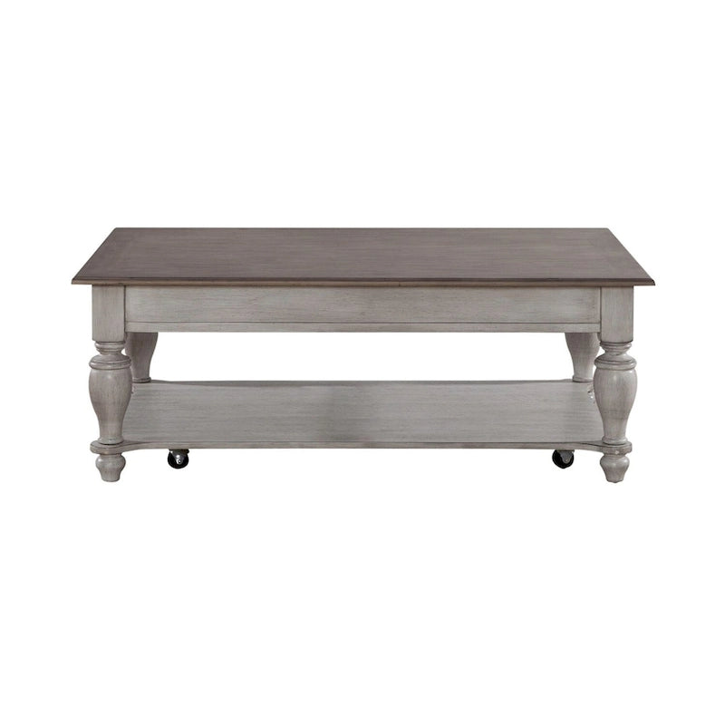 Set Tavolino da Salotto Ocean Isle Antico Bianco Opzionale 3 Pezzi