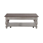Set Tavolino da Salotto Ocean Isle Antico Bianco Opzionale 3 Pezzi