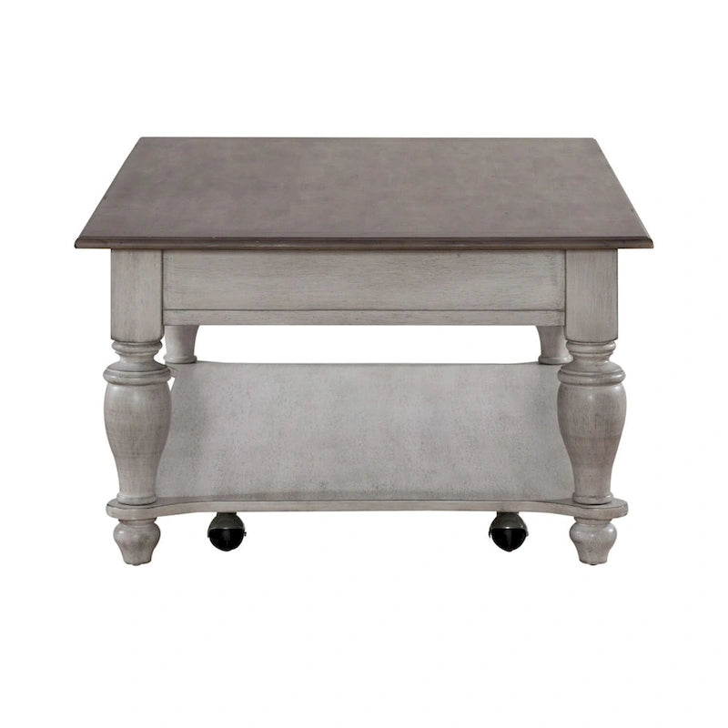 Set Tavolino da Salotto Ocean Isle Antico Bianco Opzionale 3 Pezzi