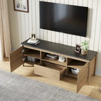 Mobile TV moderno da 58 pollici con luci LED, mobile TV, mobiletto portaoggetti per TV fino a 80 pollici per soggiorno e camera da letto