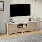Mobile TV moderno da 58 pollici con luci LED, mobile TV, mobiletto portaoggetti per TV fino a 80 pollici per soggiorno e camera da letto