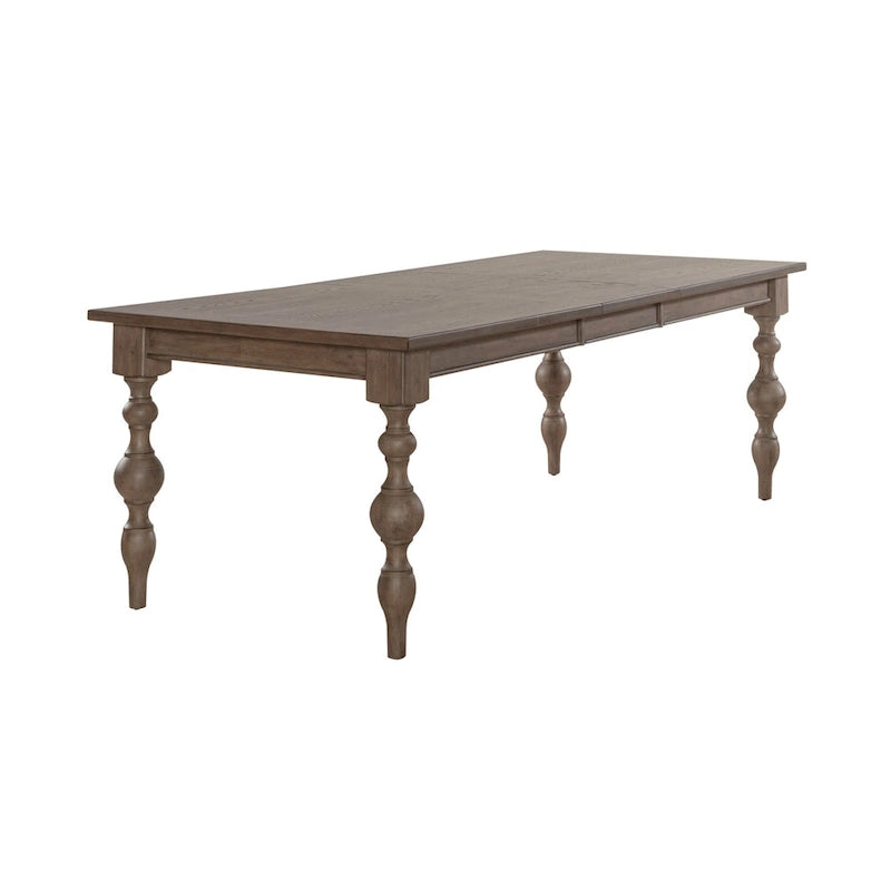 Americana Farmhouse Dusty Taupe Set da 7 pezzi con tavolo rettangolare