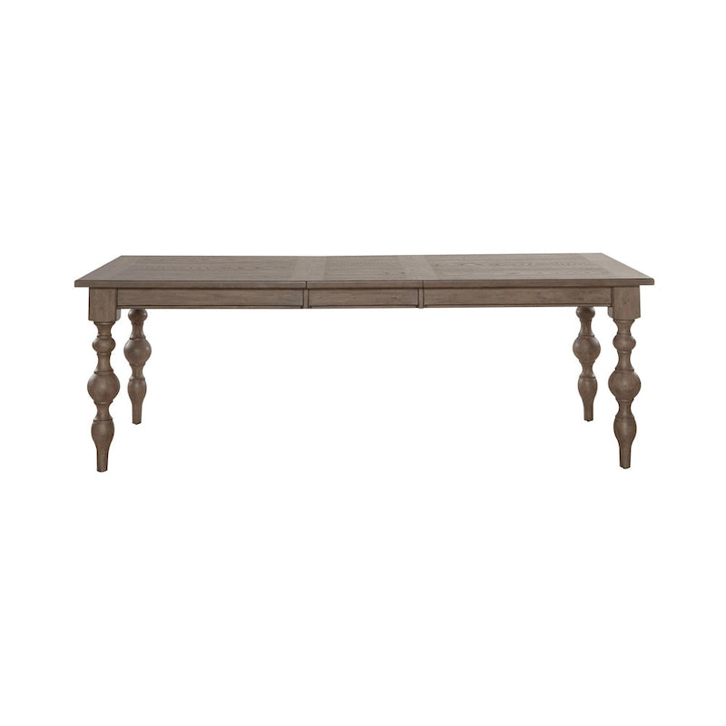 Americana Farmhouse Dusty Taupe Set da 7 pezzi con tavolo rettangolare