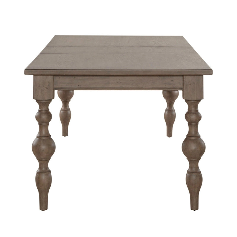 Americana Farmhouse Dusty Taupe Set da 7 pezzi con tavolo rettangolare