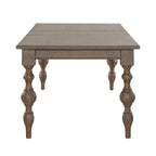 Americana Farmhouse Dusty Taupe Set da 7 pezzi con tavolo rettangolare