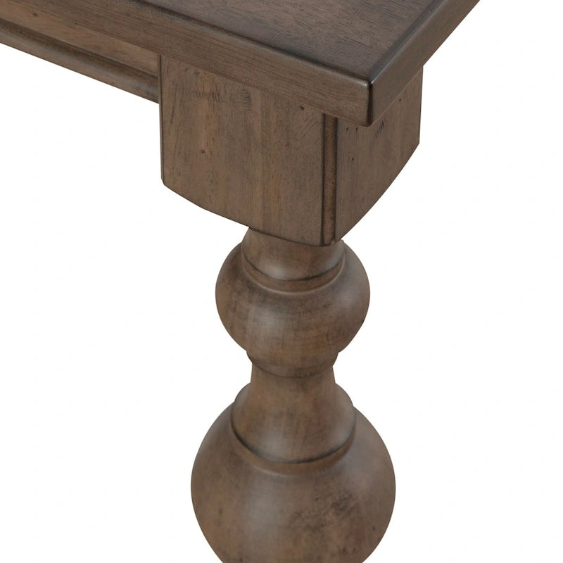 Americana Farmhouse Dusty Taupe Set da 7 pezzi con tavolo rettangolare
