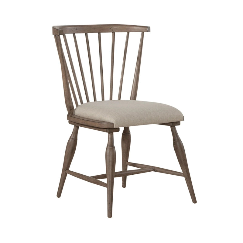 Americana Farmhouse Dusty Taupe Set da 7 pezzi con tavolo rettangolare