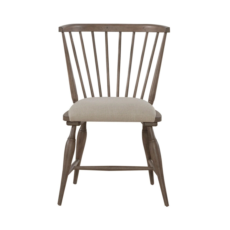 Americana Farmhouse Dusty Taupe Set da 7 pezzi con tavolo rettangolare