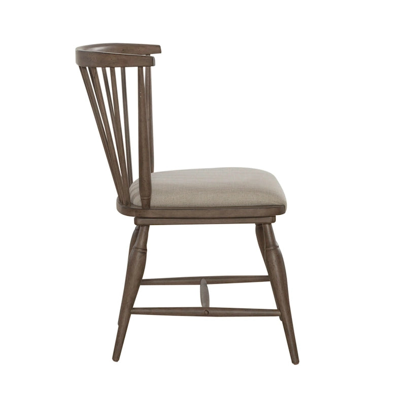 Americana Farmhouse Dusty Taupe Set da 7 pezzi con tavolo rettangolare