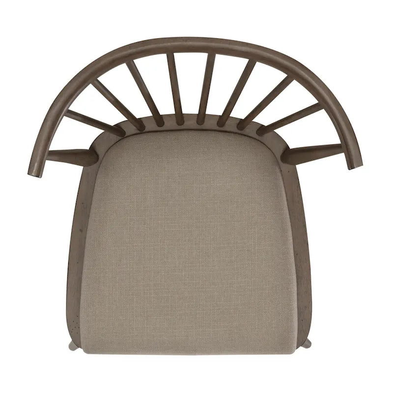 Americana Farmhouse Dusty Taupe Set da 7 pezzi con tavolo rettangolare