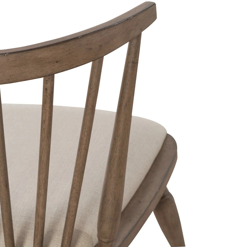 Americana Farmhouse Dusty Taupe Set da 7 pezzi con tavolo rettangolare