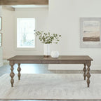 Americana Farmhouse Dusty Taupe Set da 7 pezzi con tavolo rettangolare