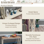 Narrow console sofa table with storage space - 11.8D x 39.4W x 31.5H