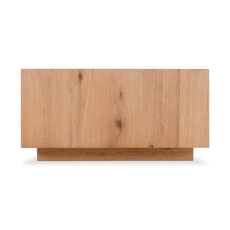 Tavolino rettangolare Aurelle Home in rovere rustico