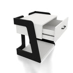 DH BASIC 2-Piece Modern White Lift-top Coffee Table and End Table Set by Denhour