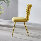 GEITIN Modern Dining Chair with Metal Legs Set of 2