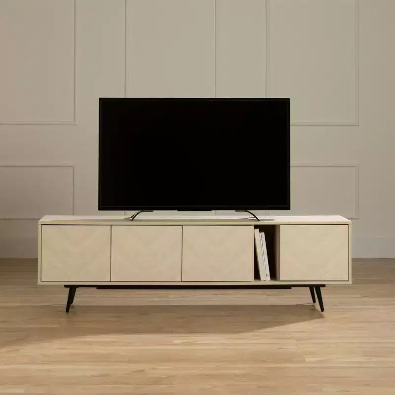 South Shore Oxford TV Stand for TVs up to 75" with Doors