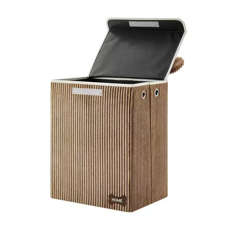 Danya B. Collapsible Folding Corduroy Kids' Laundry Hamper Toy Storage