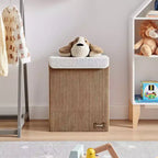 Danya B. Collapsible Folding Corduroy Kids' Laundry Hamper Toy Storage