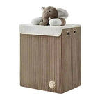 Danya B. Collapsible Folding Corduroy Kids' Laundry Hamper Toy Storage