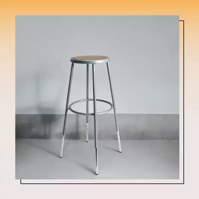 Hampden Furnishings 32-39" Felix Collection Steel Stool